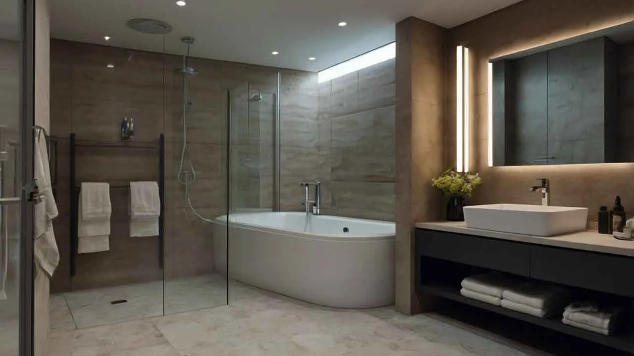 Дизайн ванной 2025: 5 трендов для маленьких квартир